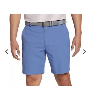 NWT Walter Hagen Linen Green Flat Front Golf Shorts Size Small